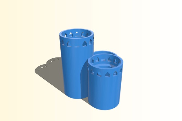 Four Candle Holder | 3d print model