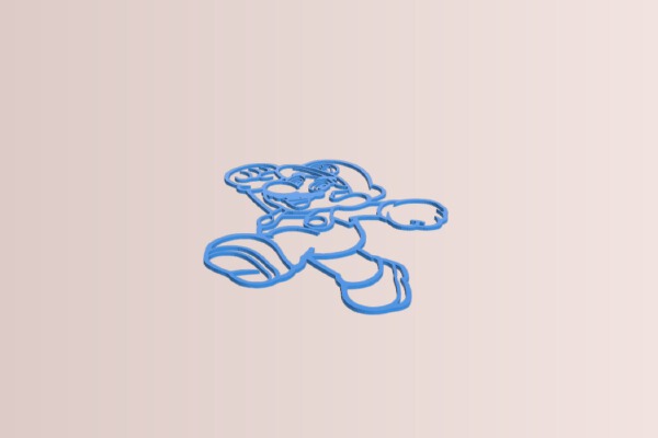 2D Mario 2 | 3d print model