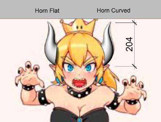 Bowsette Horns for Cosplay | 3d print model