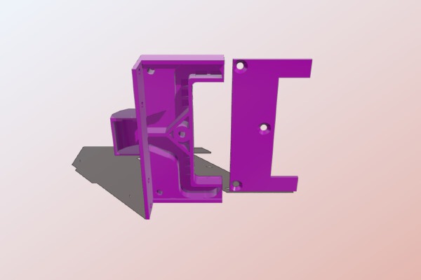 Bibo 2 nozzle blower duct | 3d print model