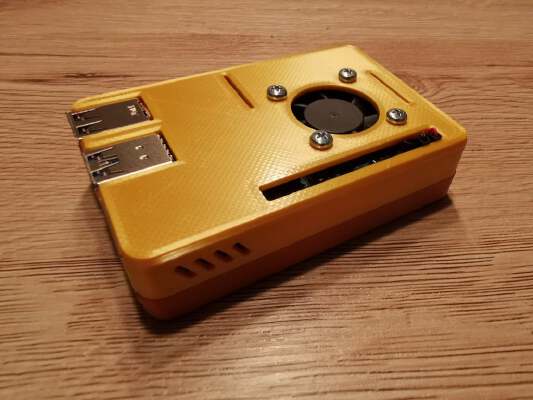 Raspberry Pi 4 snap fit case with 30mm Fan | 3d print model