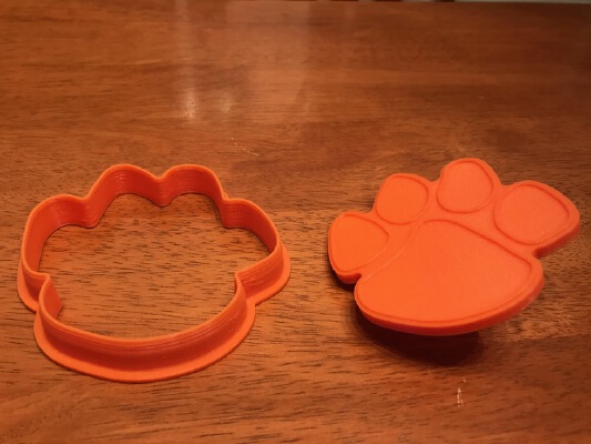 cookie cutter - tiger paw | 3d print model