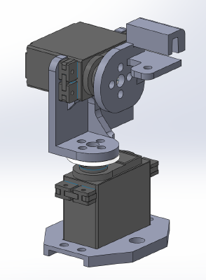 Microsoft Lifecam 3000 Servo Mount | 3d print model