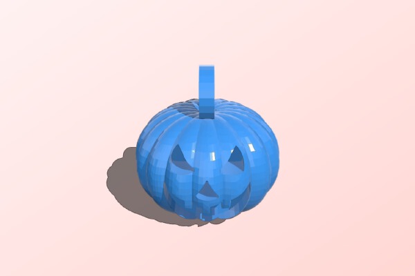Pumpkin Halloween Pendant | 3d print model