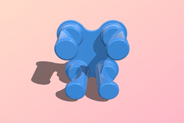 Oculus Rift S controller wall mount 4 hook version | 3d print model