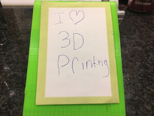 Sticky Note Holder | 3d print model