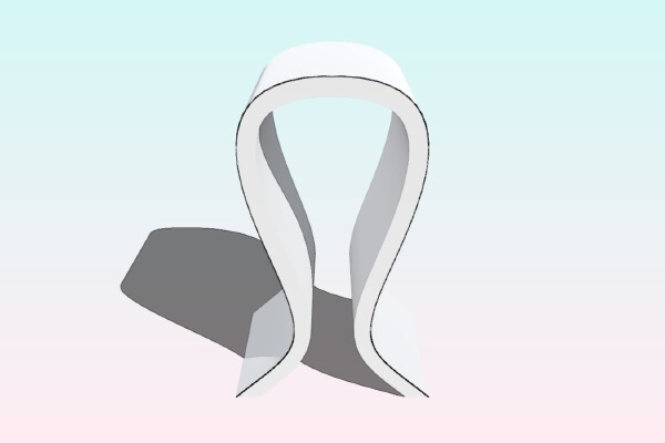 Omega-style headphone stand | 3d print model