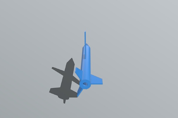 Deployable Wing Rocket | 3d print model