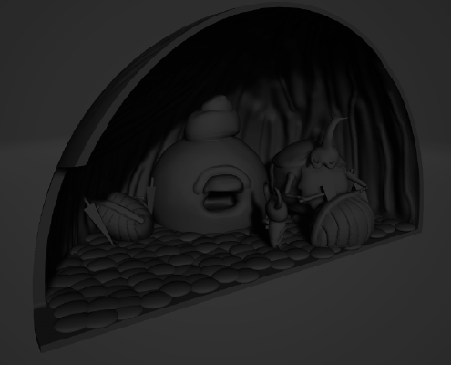 Hollow Knight Nailsmith Scene | 3d print model