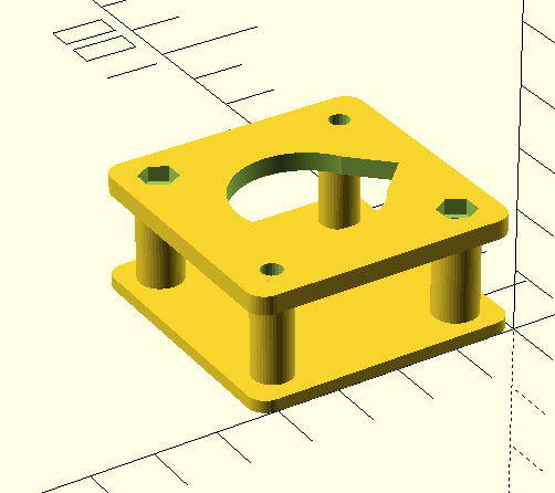 Damper mounts for Ender 3 X and y axis using stock press-fit stepper motors