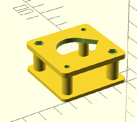 Damper mounts for Ender 3 X and y axis using stock press-fit stepper motors | 3d print model