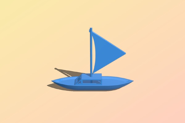 Sailboat | 3d print model