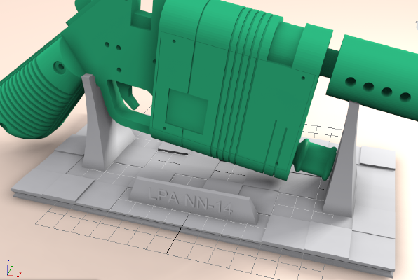 Rey's NN-14 Stand and Screwheads | 3d print model