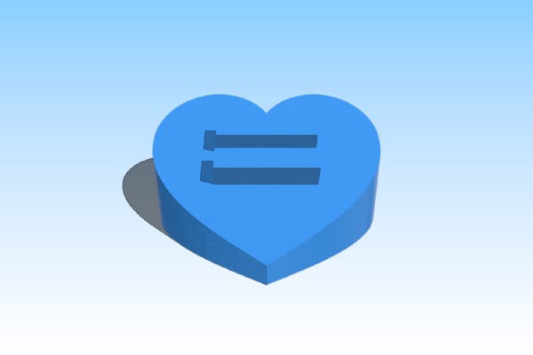 Heart Marriage Equality | 3d print model