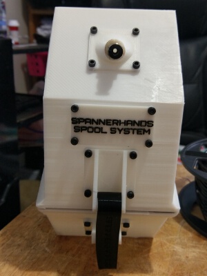 Roller version of SPANNERHANDS Spool System Wall Mounted Spool Holder & Dust Cover | 3d print model