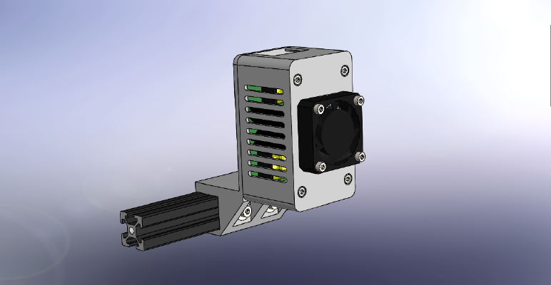 MOSFET mount for Aluminium frame 20x20 or 20x40 | 3d print model