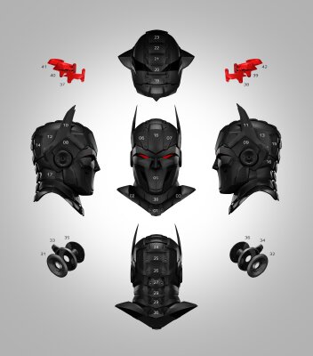 Zortrax superhero mask (batman beyond) | 3d print model