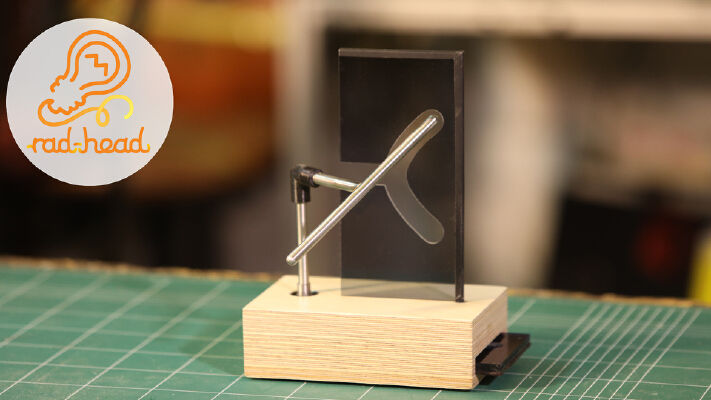 Straight Rod Through Curved Hole | 3d print model