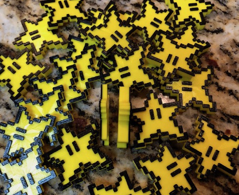 Mario Star multi-color | 3d print model