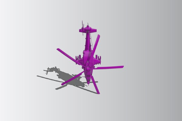 WZ-10 Attack Helicopter | 3d print model