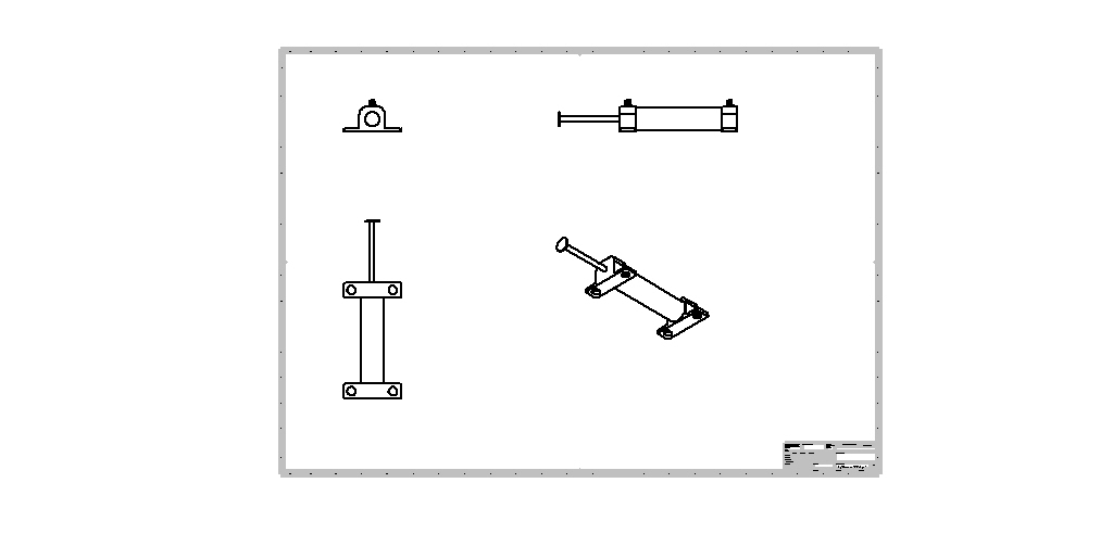 Pneumatic cylinder d:19mm,22mm,, l:110mm