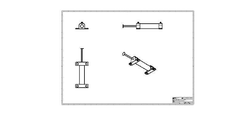 Pneumatic cylinder d:19mm,22mm,, l:110mm | 3d print model