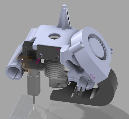 Anet A6 x-carriage with Tronxy _ BLtouch Sensor Variable | 3d print model
