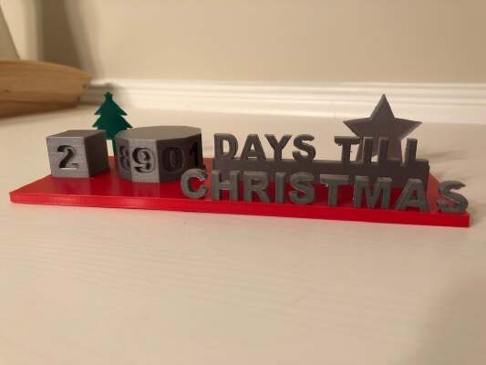 Countdown Till Christmas | 3d print model