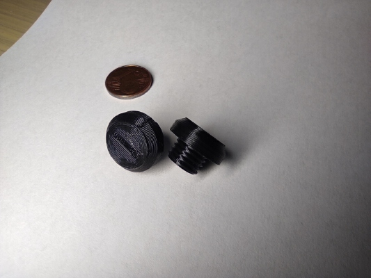  Mirror cap M10x1.25 LEFT and RIGHT threads - Tapa para rosca de retrovisor | 3d print model