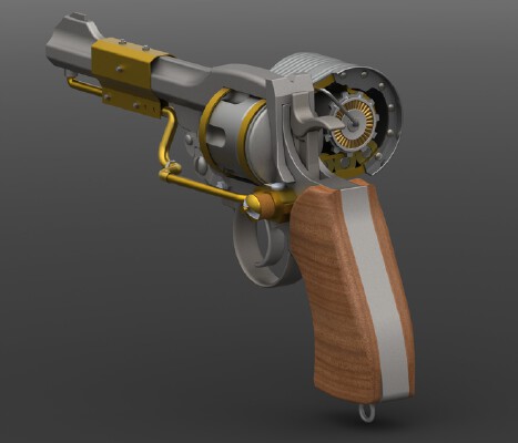 Bioshock Revolver | 3d print model