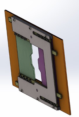 Double sliding door | 3d print model