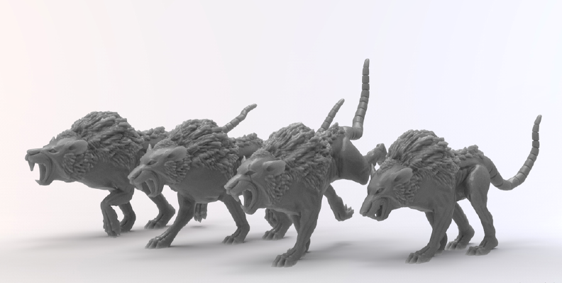 Wolf Rats | 3d print model