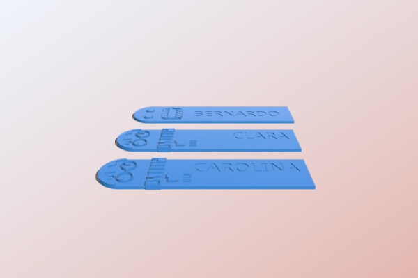  Custom bookmark | 3d print model