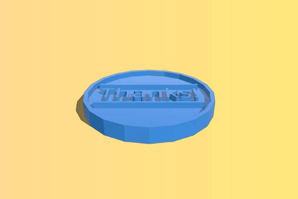 A Token of Thanks | 3d print model