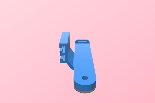 Sony HDR-AZ1 Direct to Contour T-Rail Side Mount | 3d print model