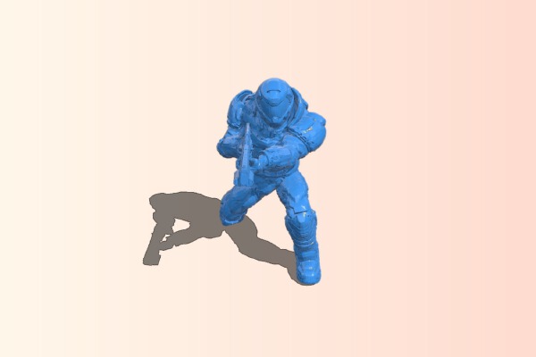 Doom Marine Figure | 3d print model