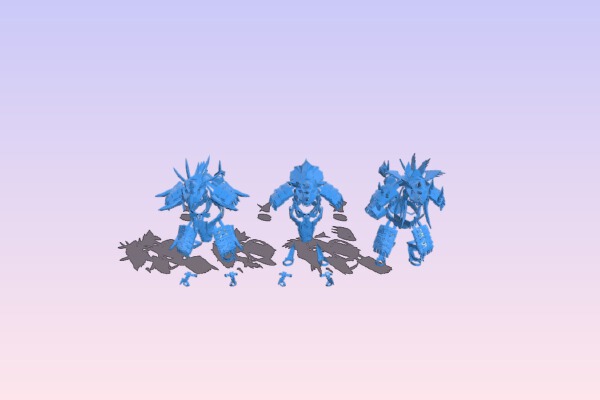 lizardmen temple guard armour | 3d print model