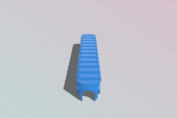 Daisy Redryder_1998 Front Barrel Picatinny Rail 120mm | 3d print model