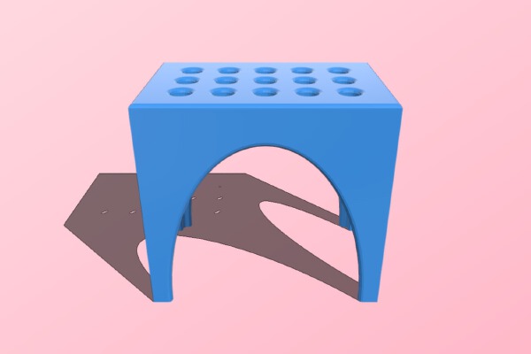 Wiha tool rack, 15-holes | 3d print model