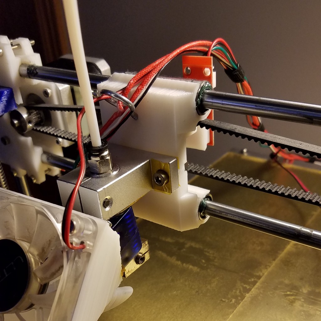 QU-BD Bowden X Carriage for E3D V6 w_ X Endstop