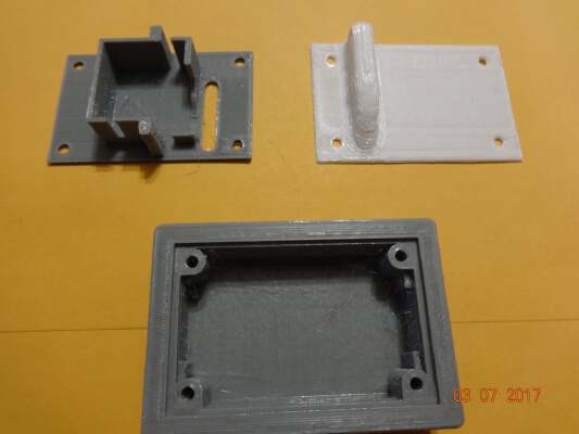 RC Servo Mount, Box & Cover | 3d print model