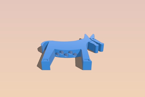 flexy desktop donkey | 3d print model