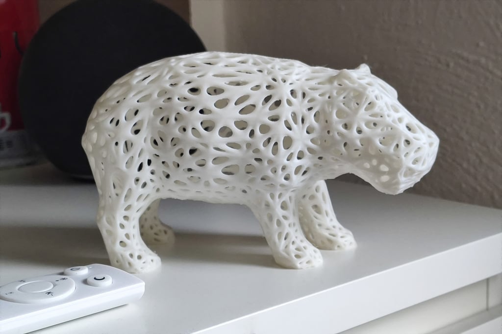 Hippo Mesh And Low Poly Figure
