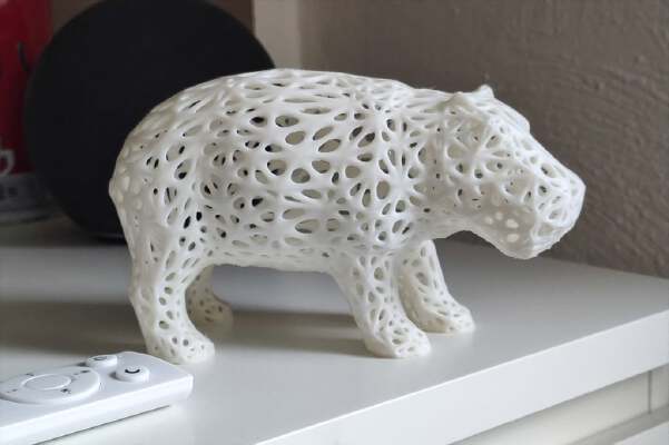 Hippo Mesh And Low Poly Figure | 3d print model