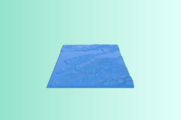 Çanakkale Haritası _ Canakkale Map | 3d print model