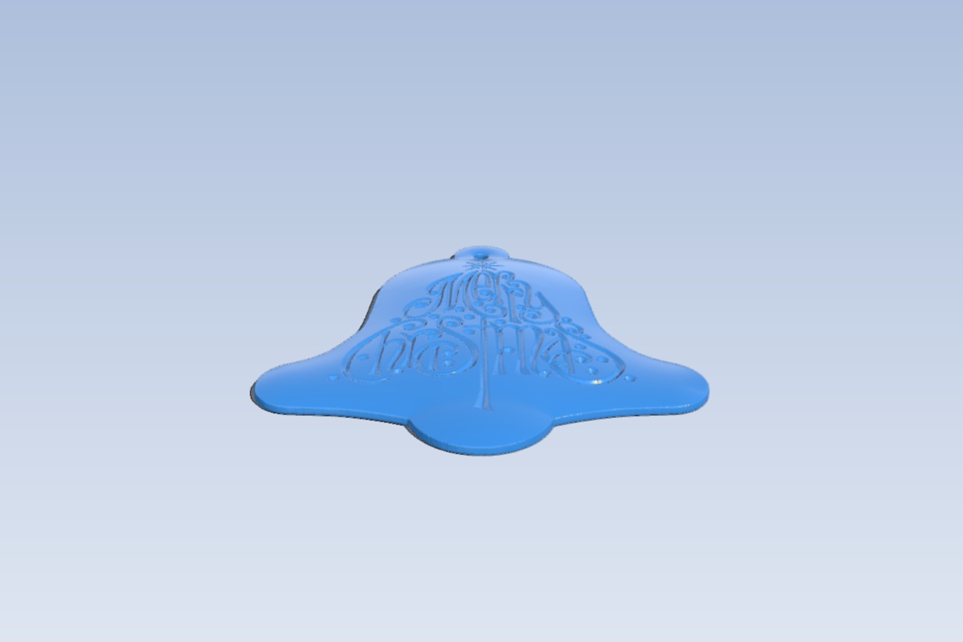 Christmas Tree Ornament - Bell Tree Merry Christmas