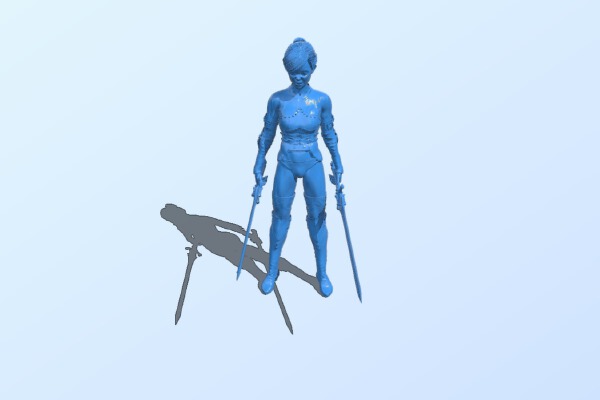 Female warrior | 3d print model
