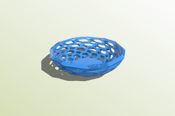 Free, Take One - Tessellated Bowl | 3d print model