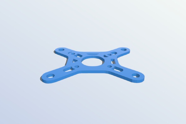 dji phantom 3 gimbal mount plate | 3d print model