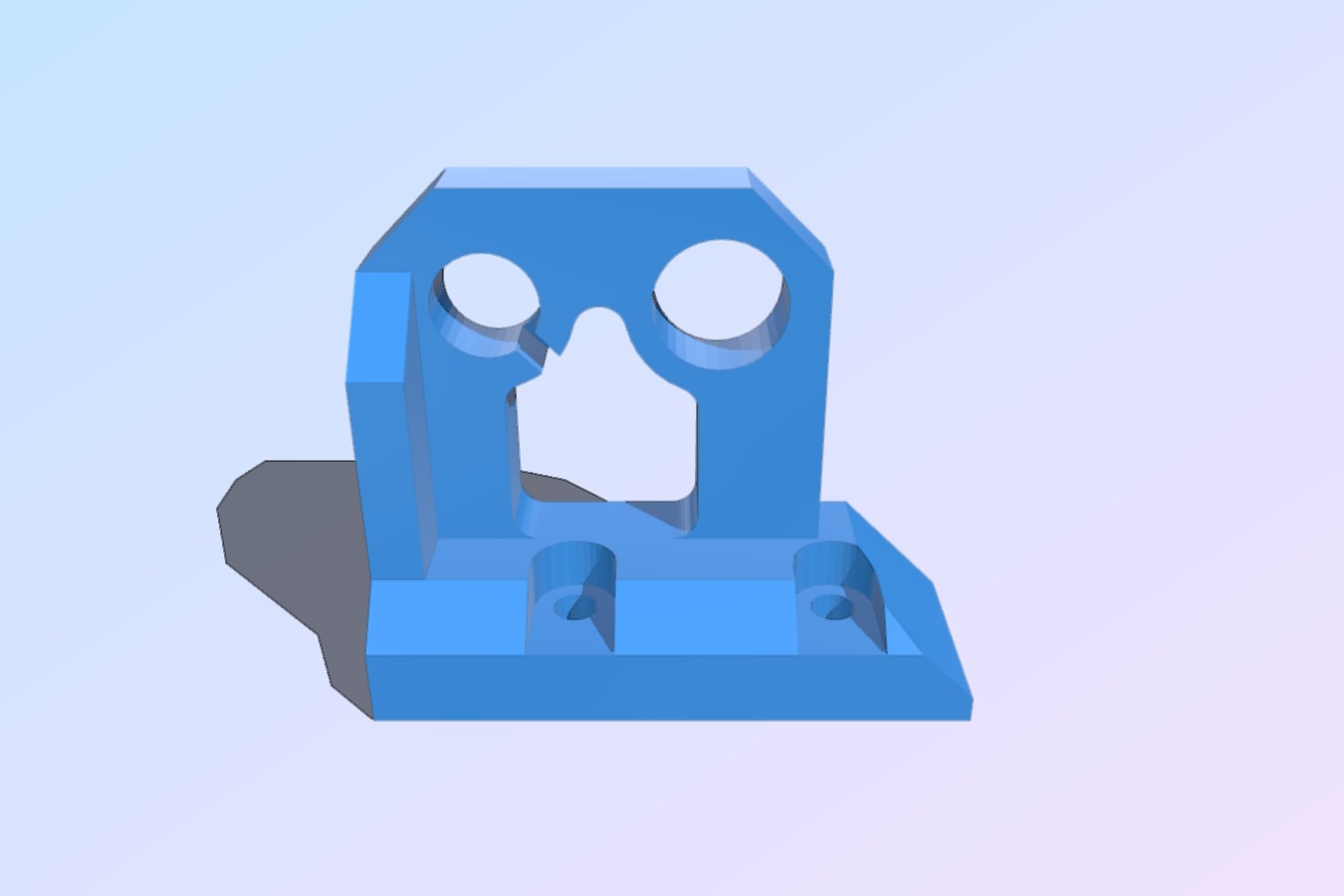 Prusa i3 Z axis upper mounts with 5mm threaded rod top bush hole